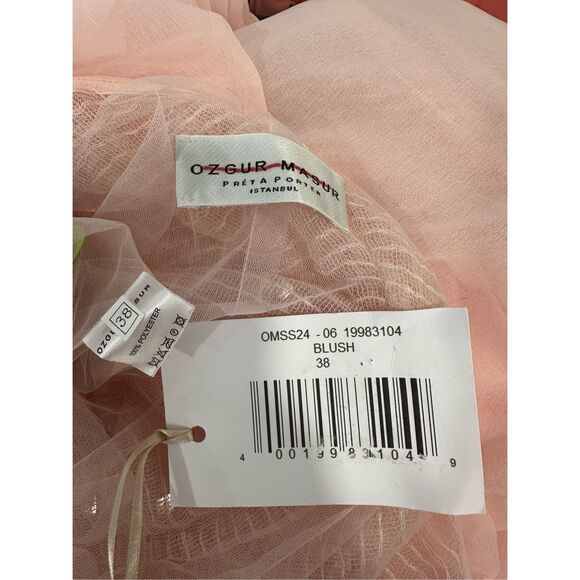 OZGUR MASUR One-Shoulder & Cape-Back Gown Size 38(US 6) $1895 - Picture 10 of 10